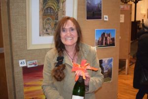 Linda Pitcher, winner of the RRA sponsored 'The City' category of the Harrison Clark Rickerbys Charitable Art Competition