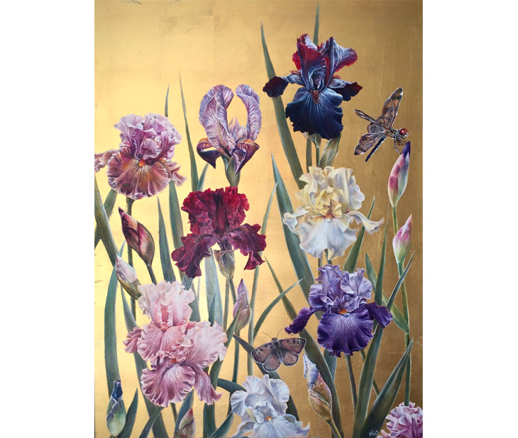 'Iris' by Ruth Winding, represented by The Stratford Gallery.