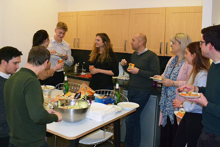 Our "Monthly Munch' lunch ensures the whole team gets together at least once a month in one of the offices.