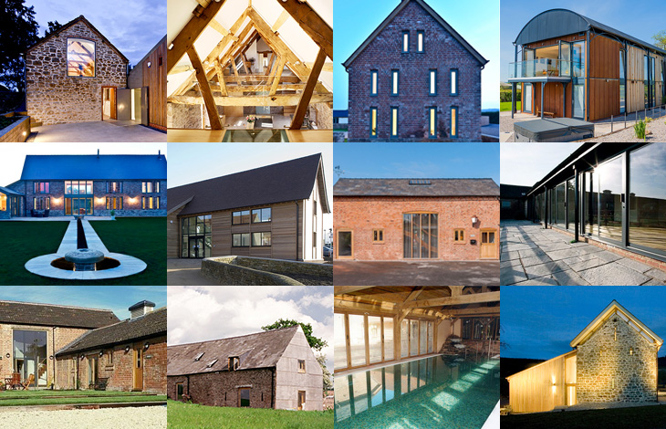 Barn conversions by RRA Architects in Hereford, Gloucester, Shropshire, Wales and the Cotswolds