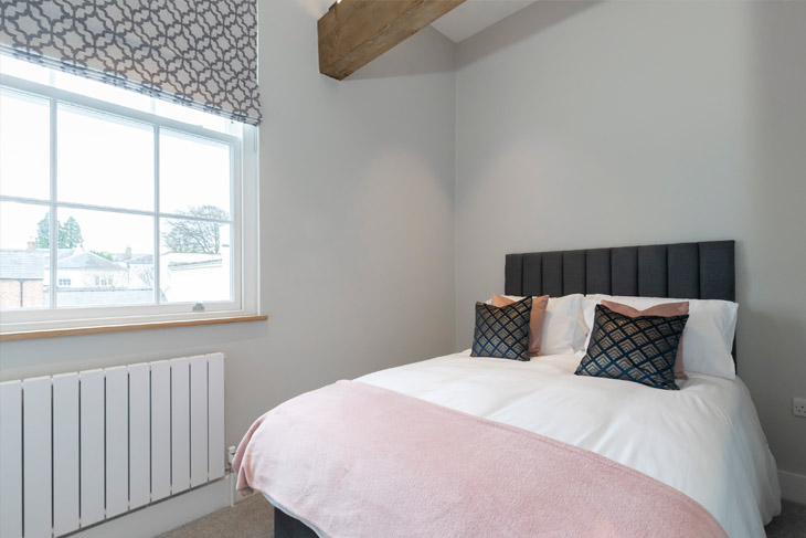 Bedroom 2 in a refurbished victorian terrace house in Cheltenham, Gloucestershire.