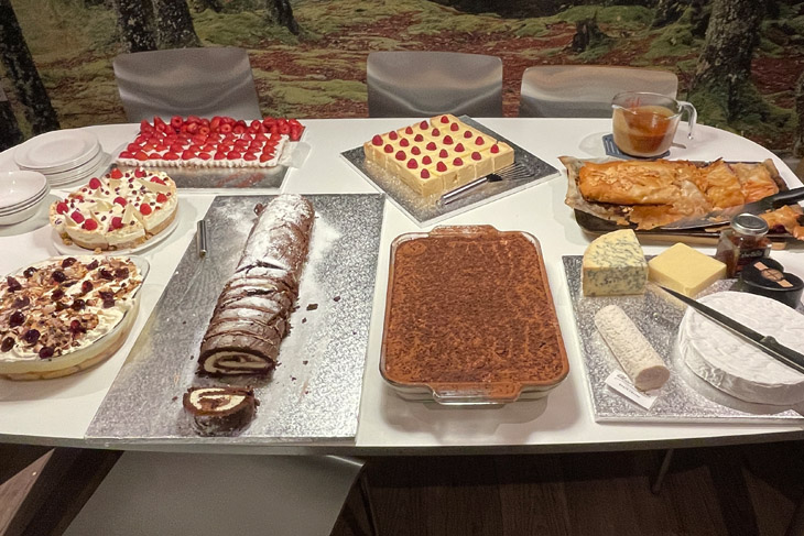 A mouth-watering array of desserts.